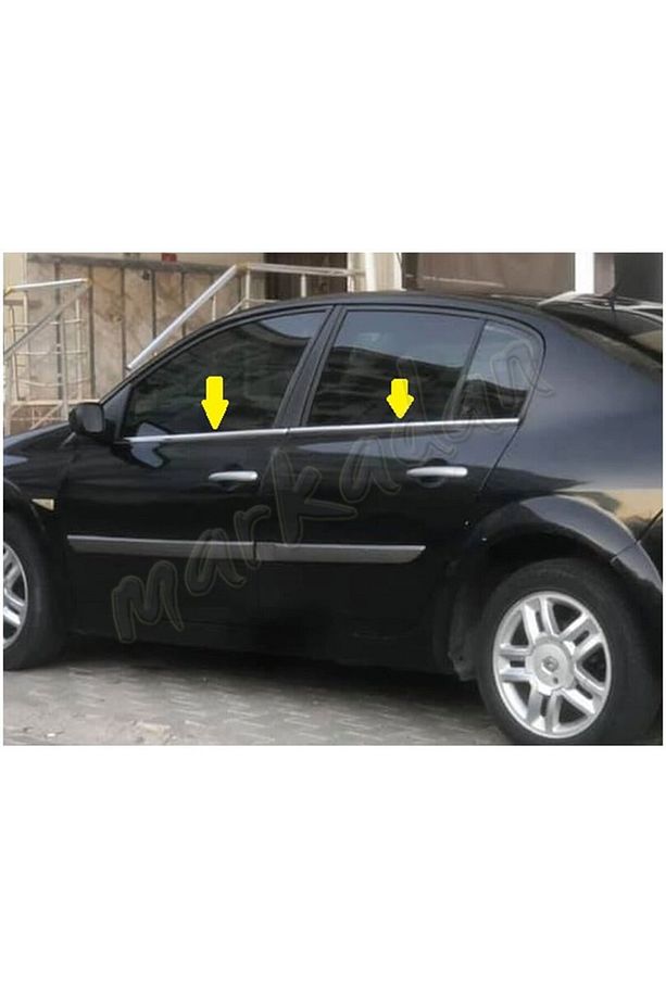 Renault Megane 2 Sedan Cam Çıtası Nikelajı 2004-2010 4 Parça P.çelik - 3