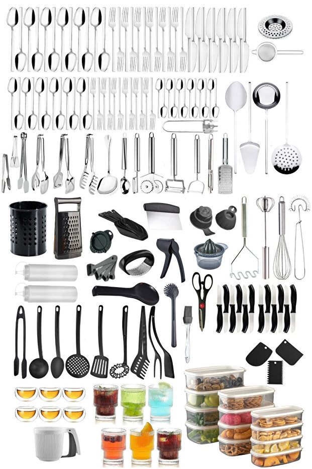 مجموعة أدوات وخدمات المطبخ العملية - 1