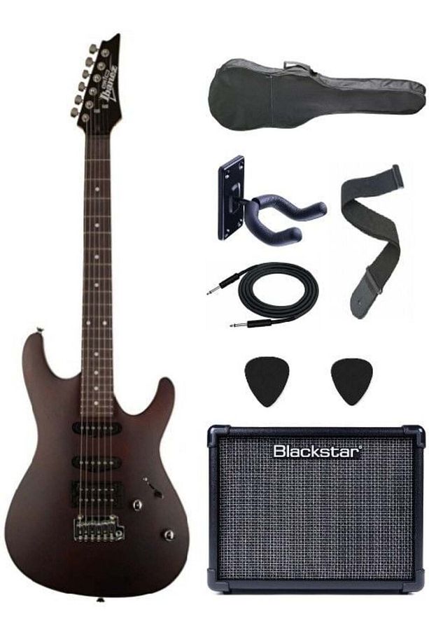 GSA60-WNF Gio Serisi Walnut Flat Elektro Gitar Set - 1