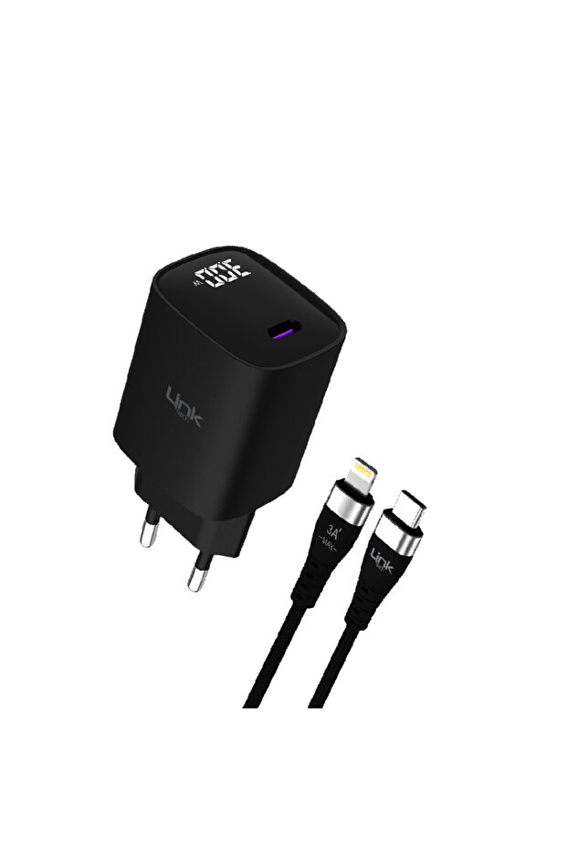 G848 Premium 30w Qc4.0 Gan Lightning Kablolu Şarj Aleti Set - 1
