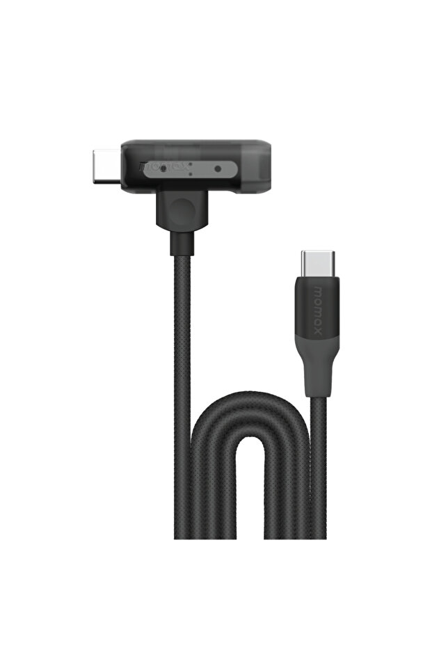 كابل Flow Duo 2 في 1 USB-C إلى USB-C وLightning Braided بطول 1.5 متر - أسود