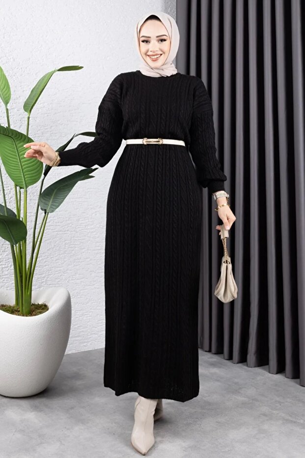 Şura Triko Elbise Ekru - 7