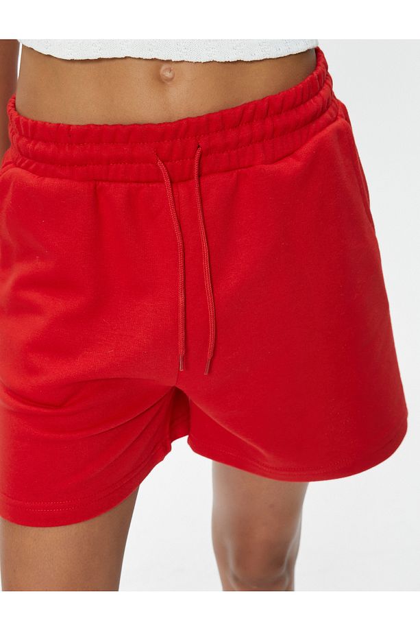 Oversize Şort Beli Bağcıklı Cepli - 5