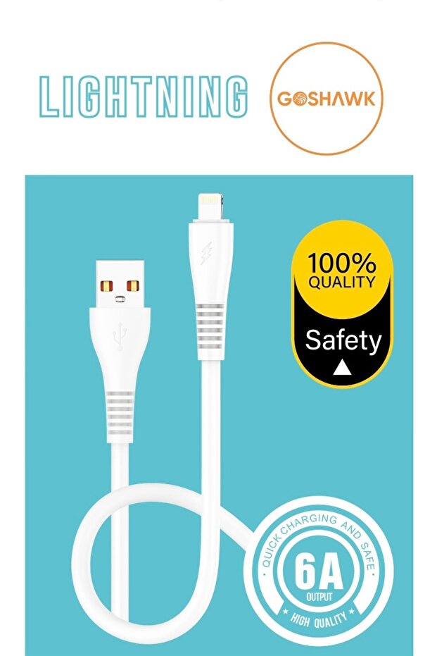 Iphone uyumlu 6a hızlı şarj kablosu Lıghtnıng 66 120 w hızlı şarj kablosu - 1