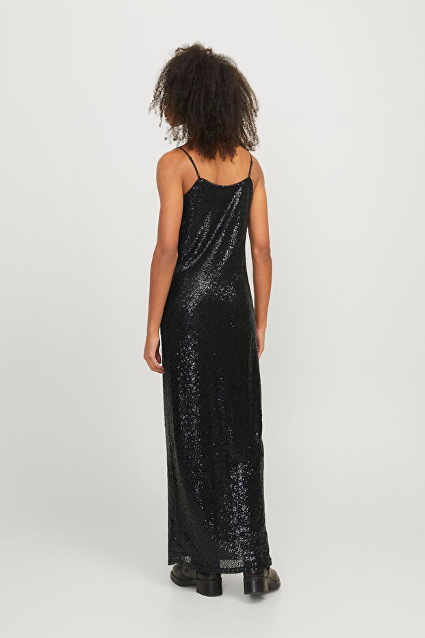 Kadın Pullu Maxi Boy Elbise - Mia - 9