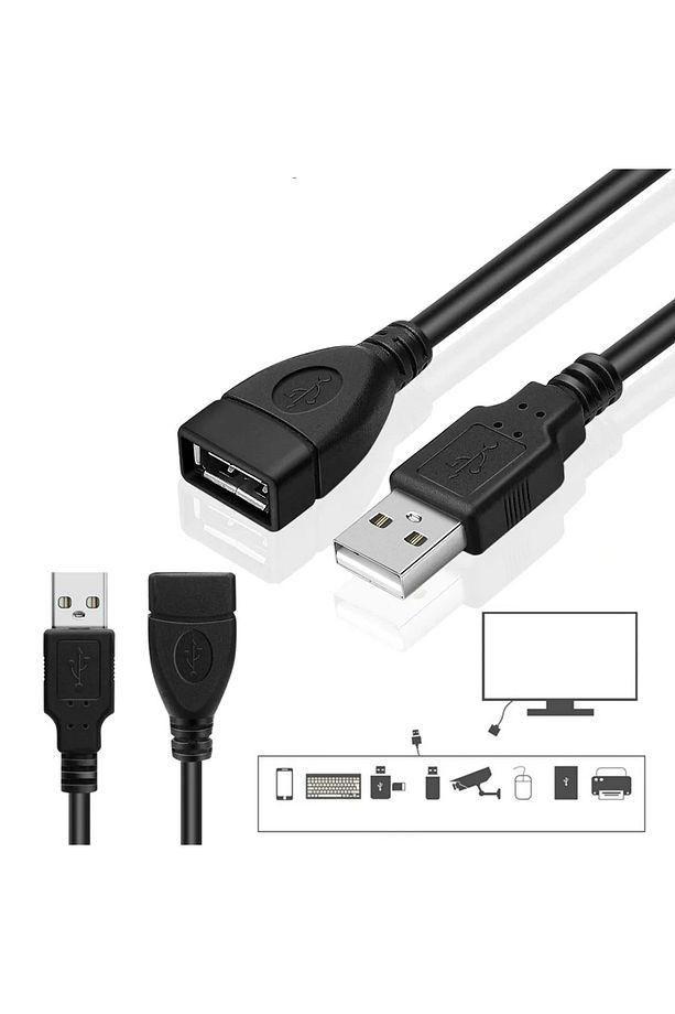 USB Uzatma Kablosu Usb 2.0 ( 3 METRE ) High Speed Transmission Rate - 2