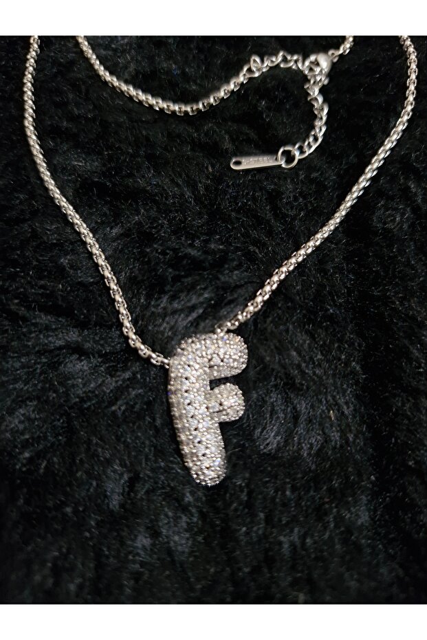 Çelik harf kolye - 1