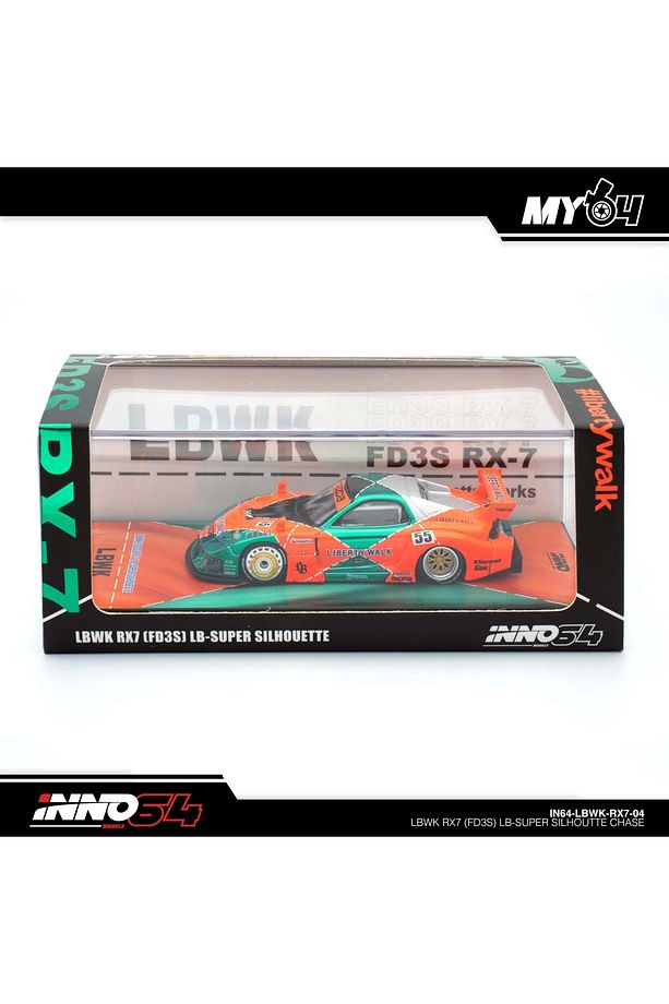 1:64 INNO64 LBWK RX7 (FD3S) LB-Super CHASE - 1