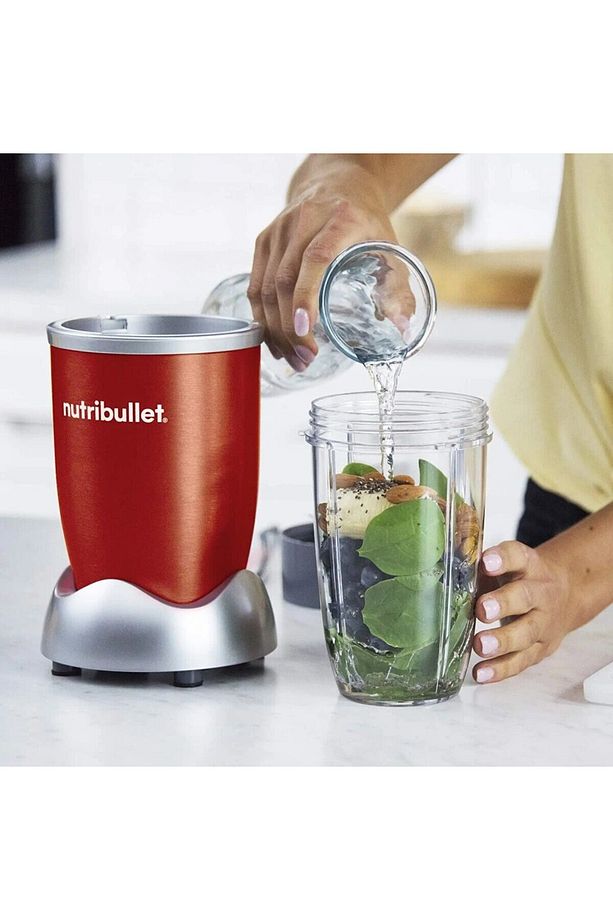 9 Parçalı Yüksek Hızlı Blender, Mikser Sistemi, 600 Watt, Kırmızı - 2