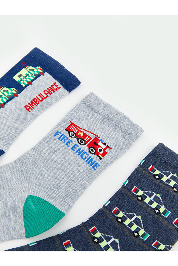 Sparkling Selections from Shining Store |   Patterned Boys' Socks, Pack of 5 - 2