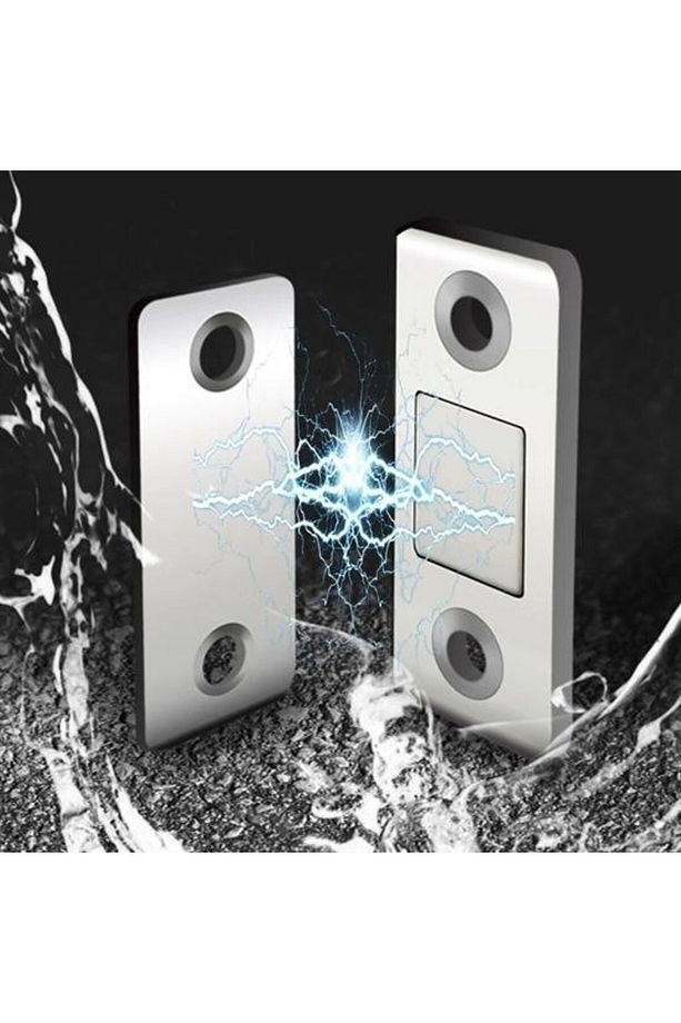 ® 2 Çift Çok Amaçlı Kapı Kapak Dolap Çekmece Mobilya Durdurucu Kapatıcı Mıknatıslar - 7