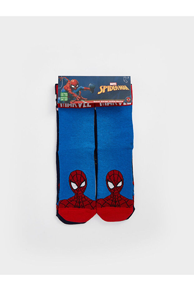 Sparkling Choices from Shining Store |   Spider-Man Patterned Boys' Socks 3-Piece Set - 3