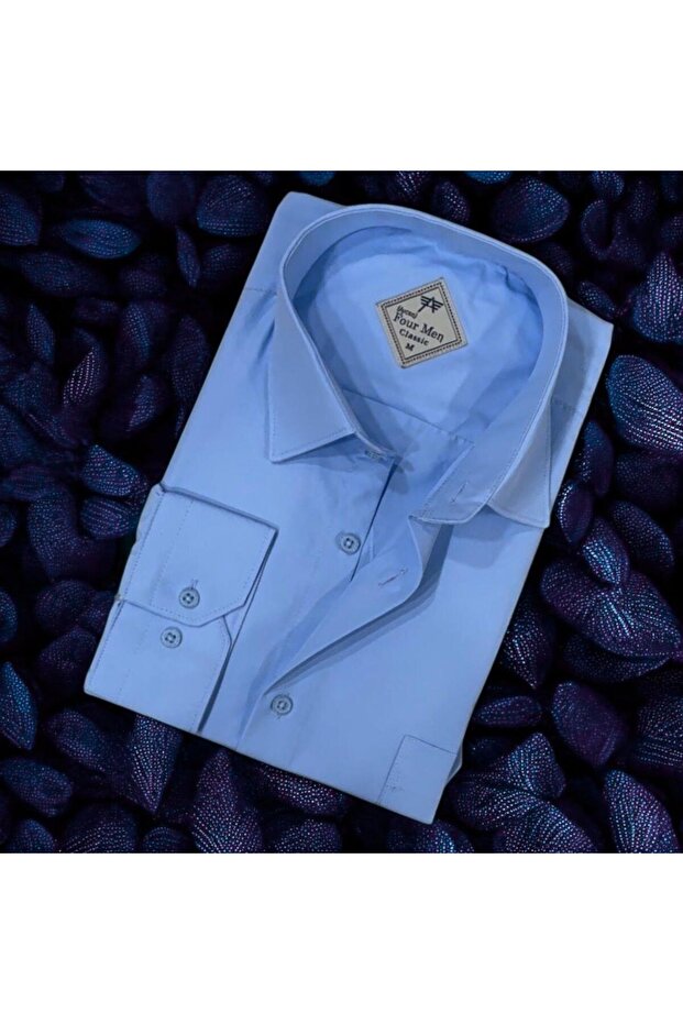 Winter Cotton Oxford Long Sleeve Men's Shirt (Regular Fit)