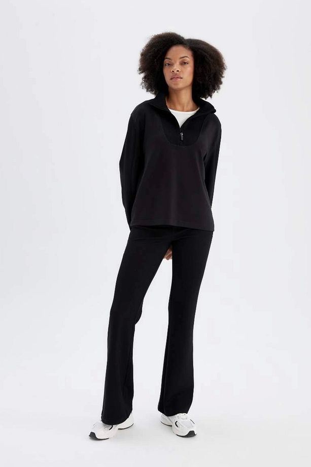 D0389 DeFactoFit Flare Fit İspanyol Paça Standart Boy Modal Pantolon - 5