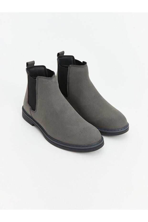 LCW STEPS Antrasit Süet Görünümlü Erkek Chelsea Bot - 1