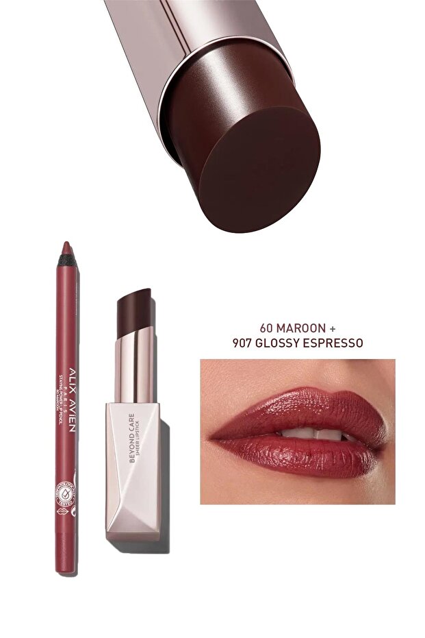Beyond Care Sheer Lipstick 907 - Glossy Espresso - Intense Moisturizing Nourishing Effect - Glossy Lipstick - 5
