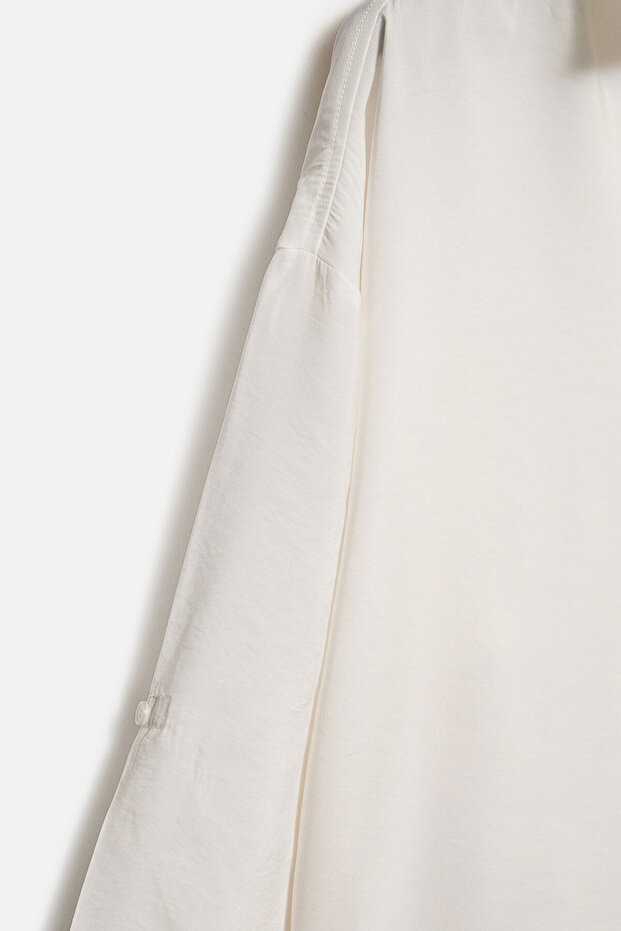 Apoletli Oversize Gömlek - 8