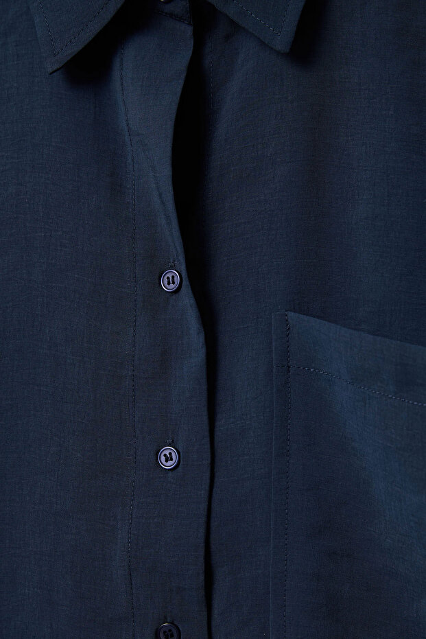 Apoletli Oversize Gömlek - 7