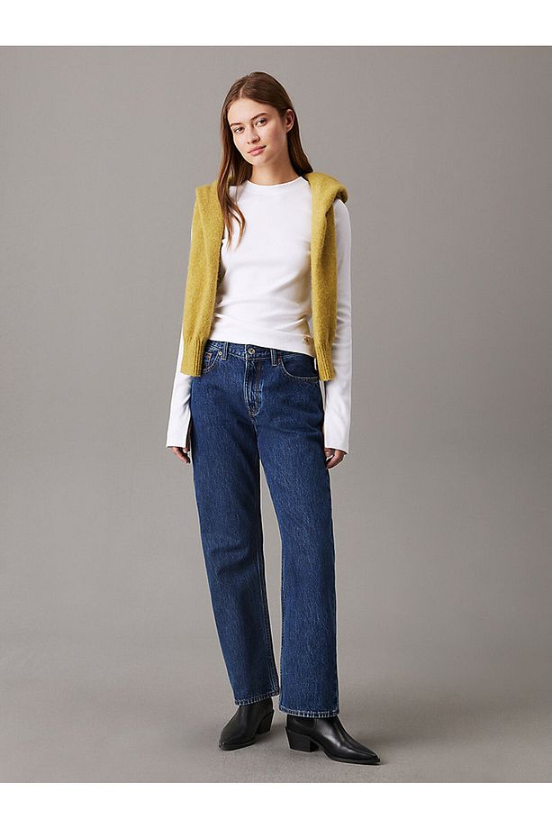 WOVEN LABEL RIB LS TOP - 4