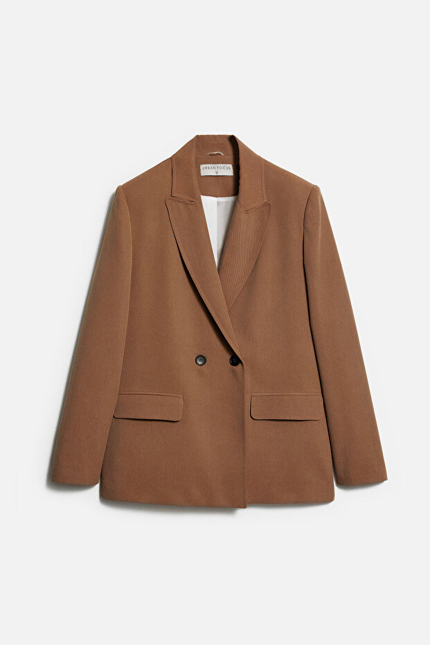 Kruvaze Oversize Ceket - 8