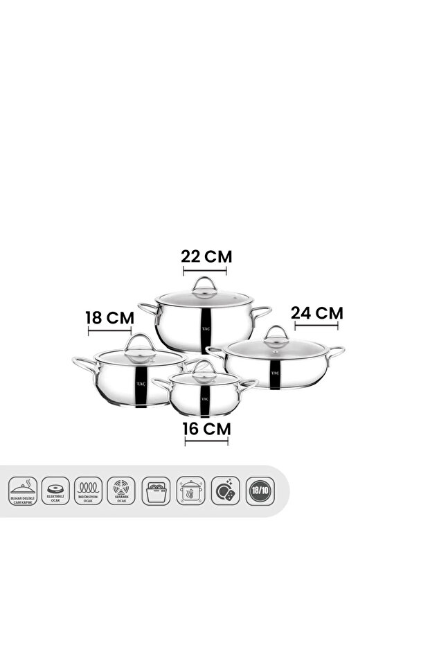 15 Parça Çelik Çeyiz Seti - 7