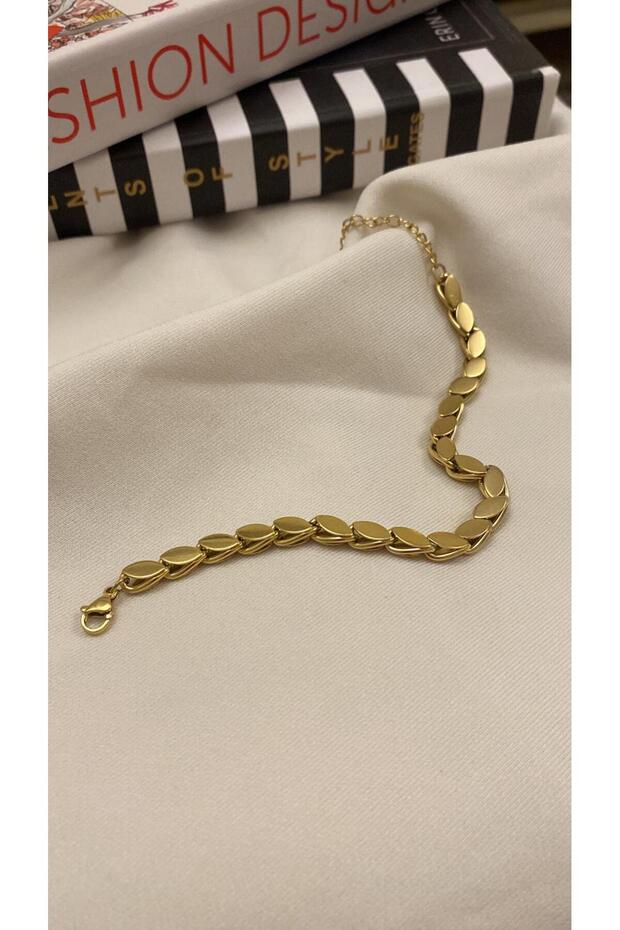 Stainless Steel Blackened Barley Bracelet Steel Barley Chain Bracelet