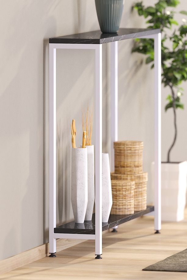 Metal Dresuar Konsol Çok Amaçlı Masa Ayağı 2 Adet Ayak 83 Cm Mobilya Ayağı - 2