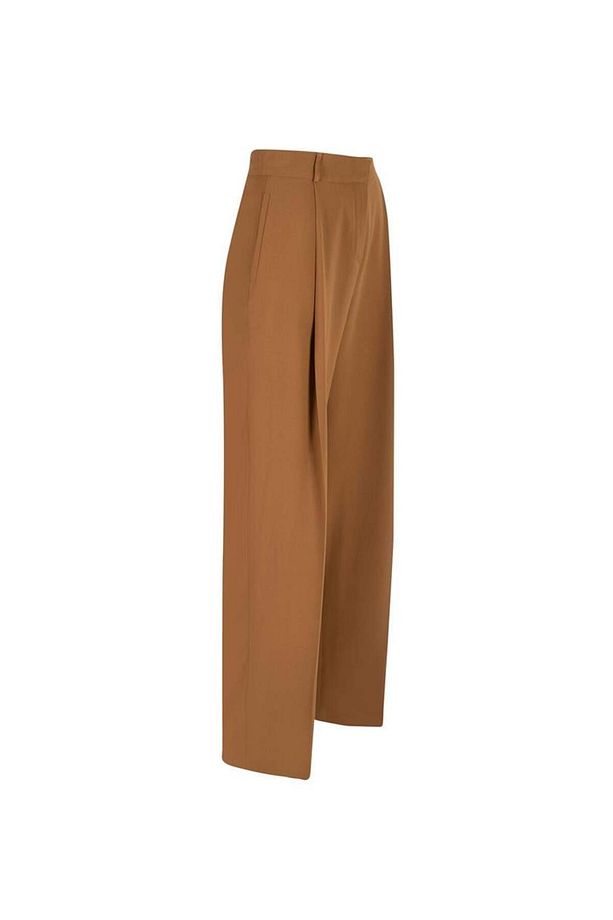 Bol Paça Krep Pantolon - Camel - 4
