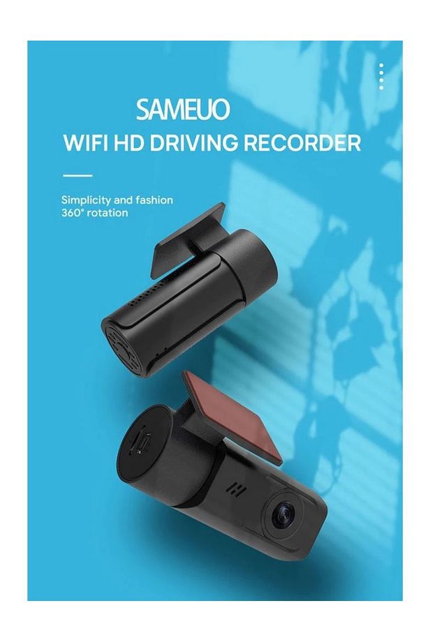WİFİ CAR DVR RECORDER DASCH CAM ARAÇ İÇİ KAMERA WİFİ BAĞLANTILI 1080P TELEFONDAN İZLEME - 6