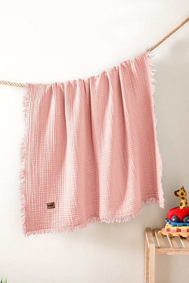 100% Cotton 4-Layer Muslin Baby Blanket & Blanket 100X120 cm