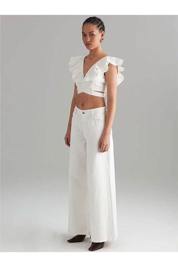 Λευκό Jean Bustier - Βολάν - 4