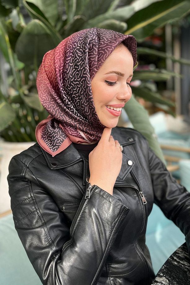 Kristal Eşarp - Hare Desen - Ske2830-06 - 1