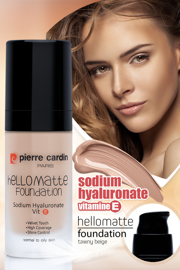 HelloMatte Foundation - بيج فاتح - 30 مل
