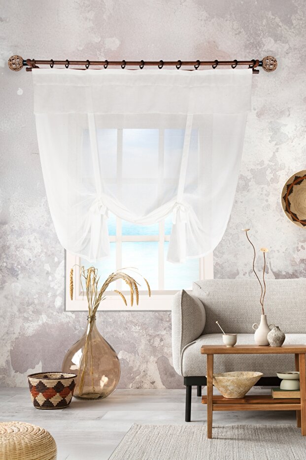 Potlu Keten Tül Perde - 1