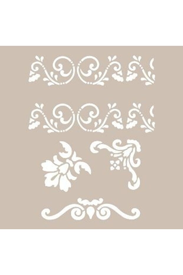 Leaf Border Model As410 A4 Stencil - 1