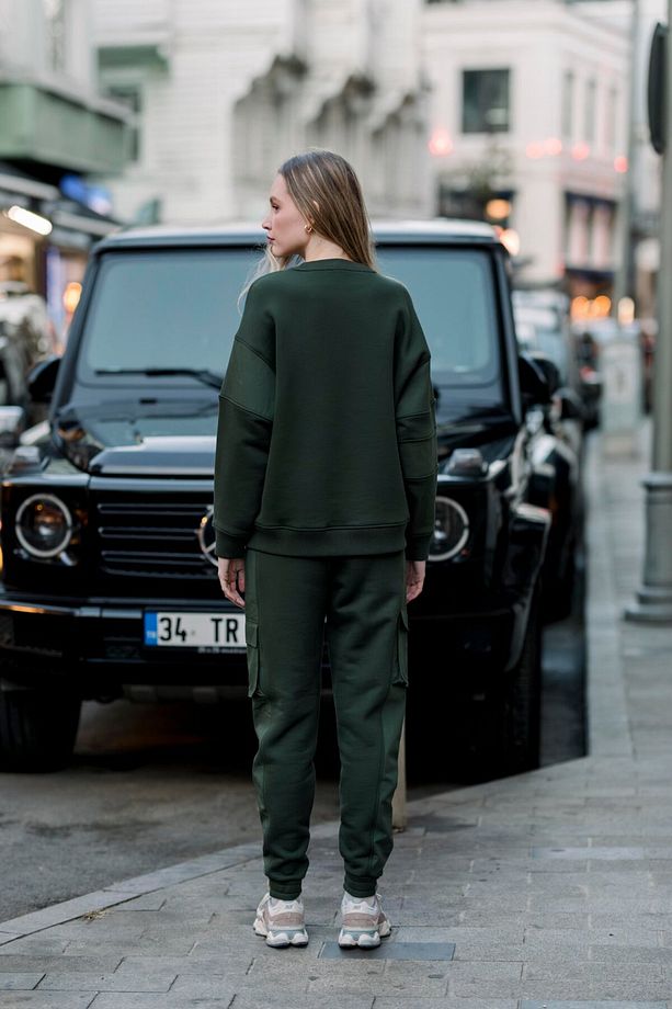 PAMUKLU JOGGER PANTOLON RE-SIS LOGOLU - 4