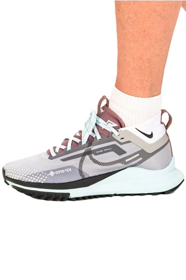 React Pegasus Trail 4 Goretex Su Geçirmez Reflektörlü Yürüyüş Koşu Ayakkabısı Gri-mavi - 1