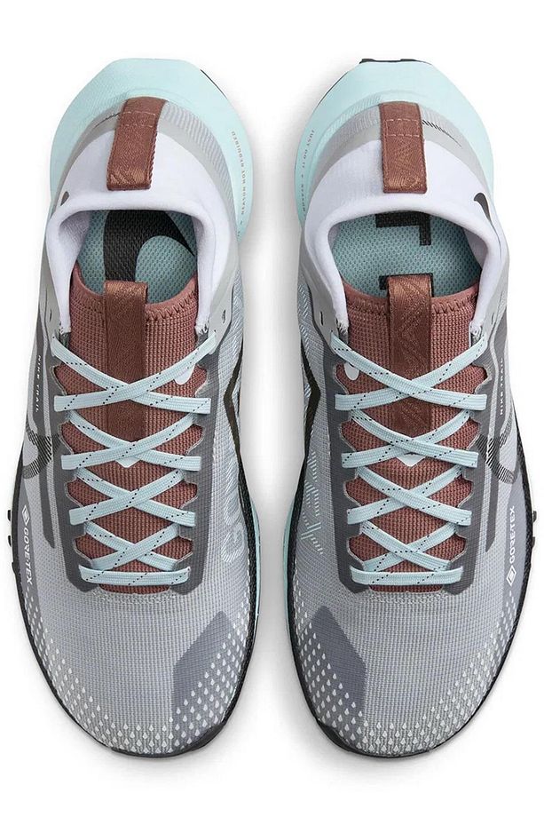 React Pegasus Trail 4 Goretex Su Geçirmez Reflektörlü Yürüyüş Koşu Ayakkabısı Gri-mavi - 6