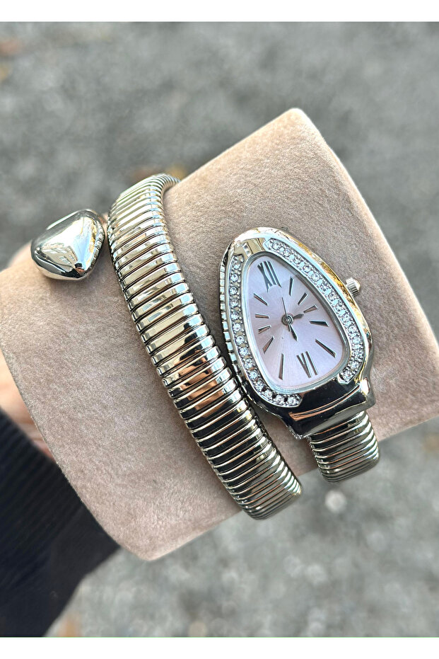 Silver Snake Model Women's Watch