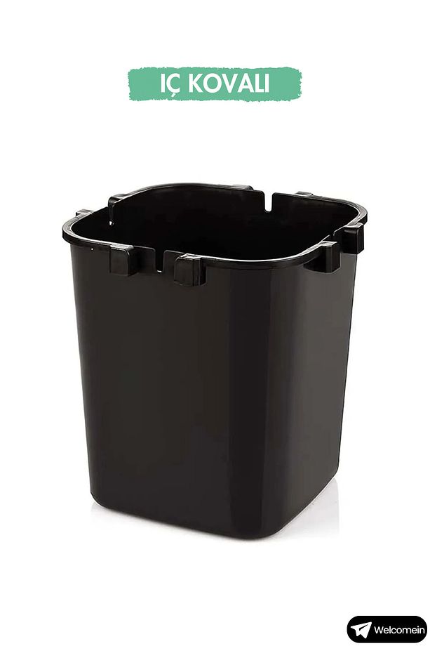 4 Litre Sihirli Çöp Kovası Tutma Saplı İç Kovalı Tezgah Üstü Mutfak Banyo Ofis Çöp Kovası - 6