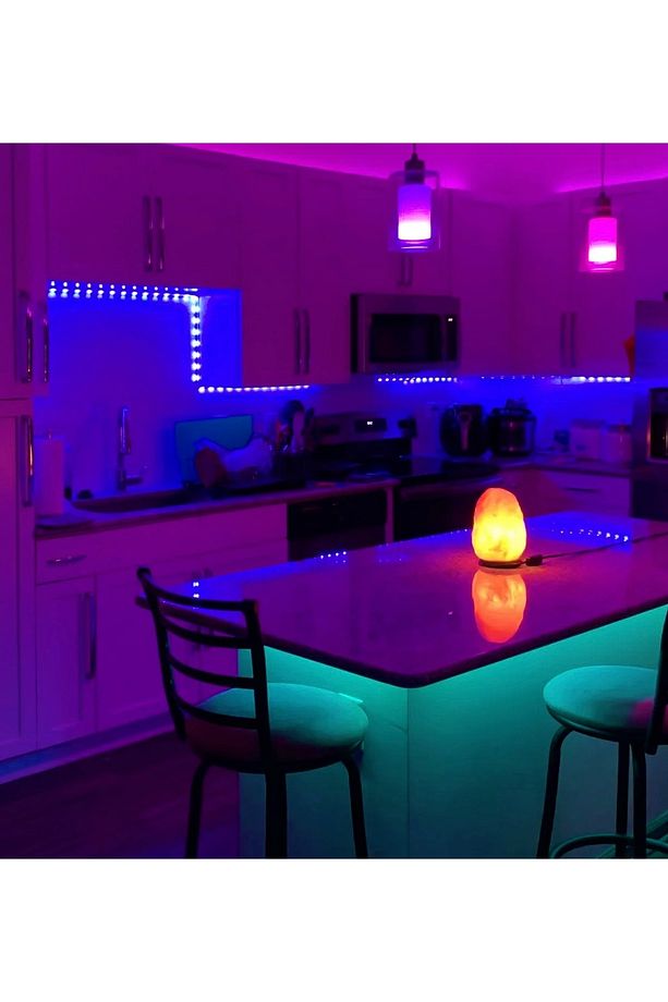 Rgb Şerit Led Set Kumandalı Adaptörlü Renk Renk Çok Renkli Led Yapışkanlı Silikonlu Şerit Led - 6