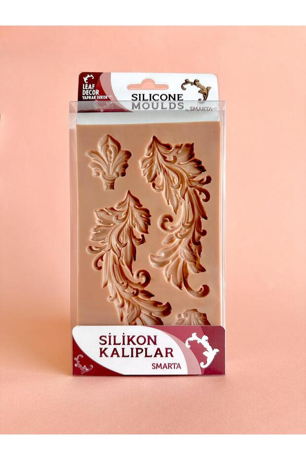Silikon Kalıp - Yaprak Dekor - 1