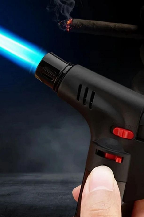 12 CM Kendinden Tüplü Lüks Tasarım Pürmüz Torch Çakmak - 2