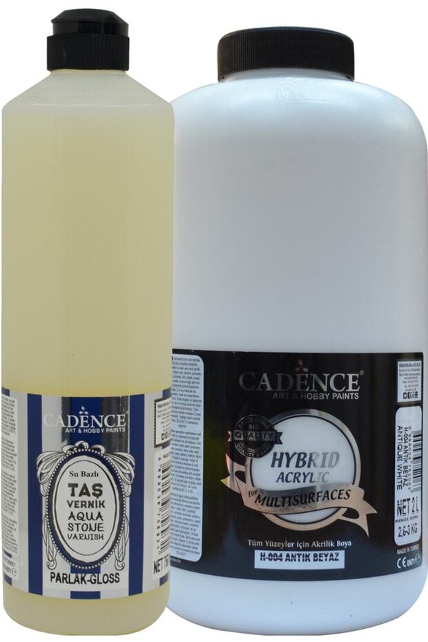 Multisurfaces Antik Beyaz 2lt+taş Vernik 750 Ml Set - 1