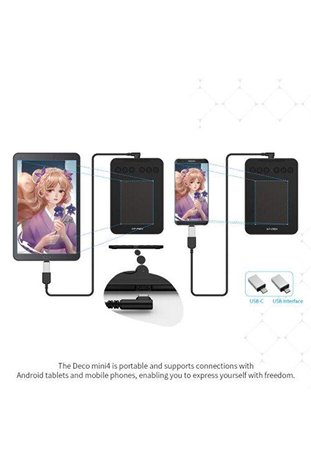 Deco Mini 4 Android, Windows Uyumlu Grafik Tablet - 6