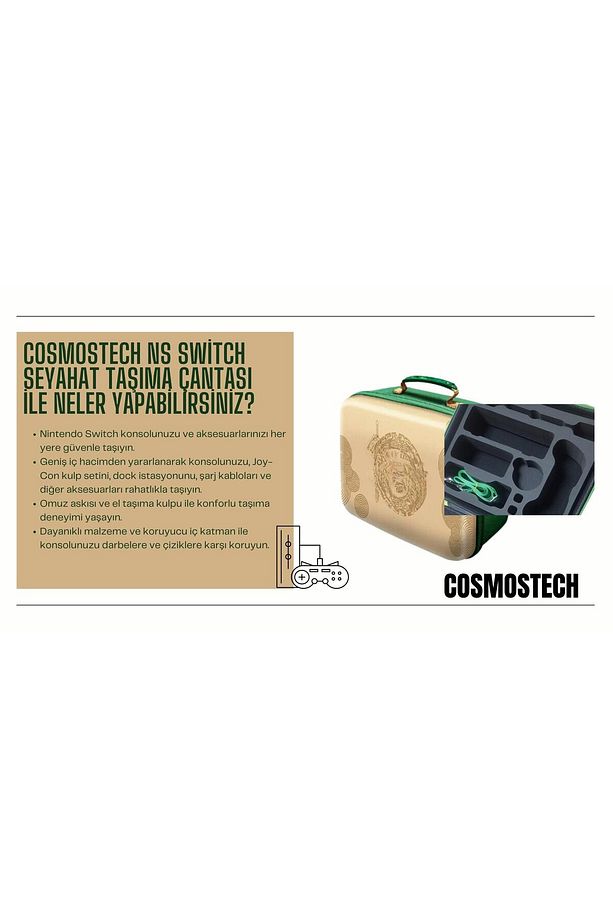 Ns Switch V1 ,v2 ,oled Konsolları Için Aksesuar , Büyük Boy Seyahat Taşıma Çantası - 5