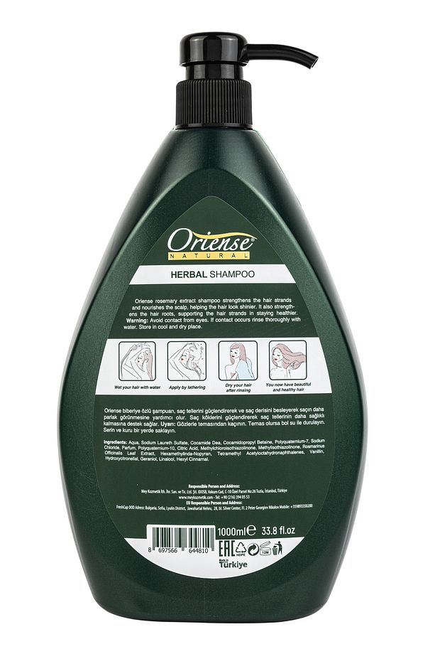 Natural 1000ml Herbal Şampuan Biberiye Özü - 2