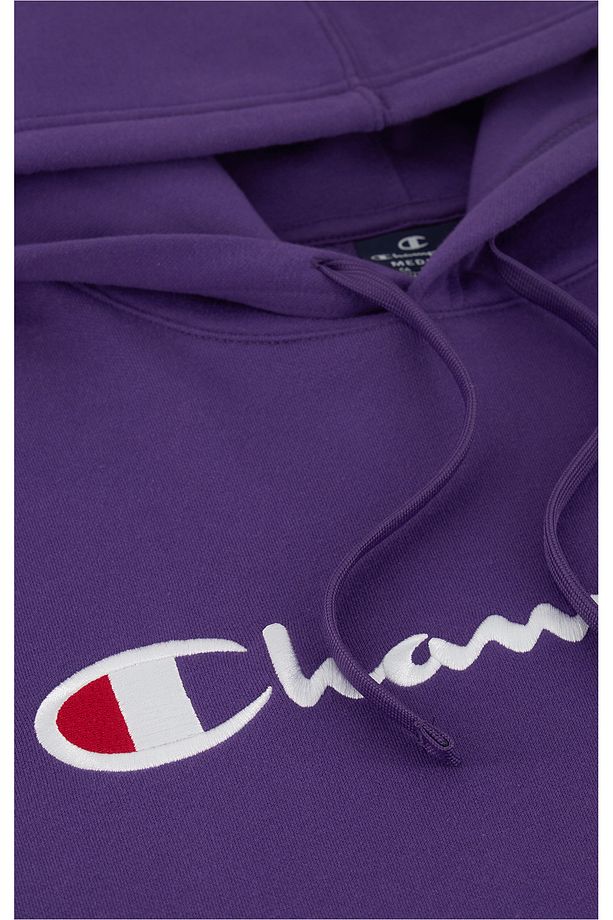Script Shop Hooded Sweatshirt Mor Erkek Kapüşonlu Sweatshirt-220253-VS025 - 3