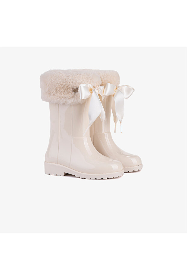 Campera Charol Soft Çocuk Krem Bot - 2