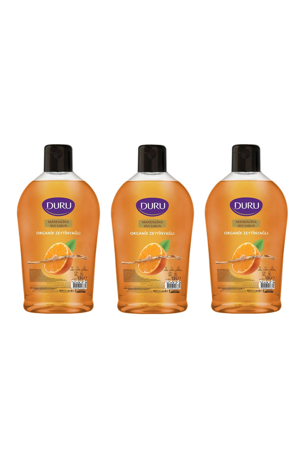 Organic Ingredient Tangerine Liquid Soap 1500 ml 3 Pieces